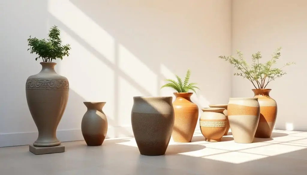 Large ceramic flower pots