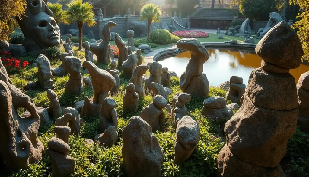 Garden rock art