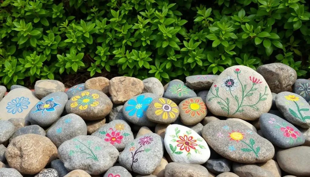Garden rock art