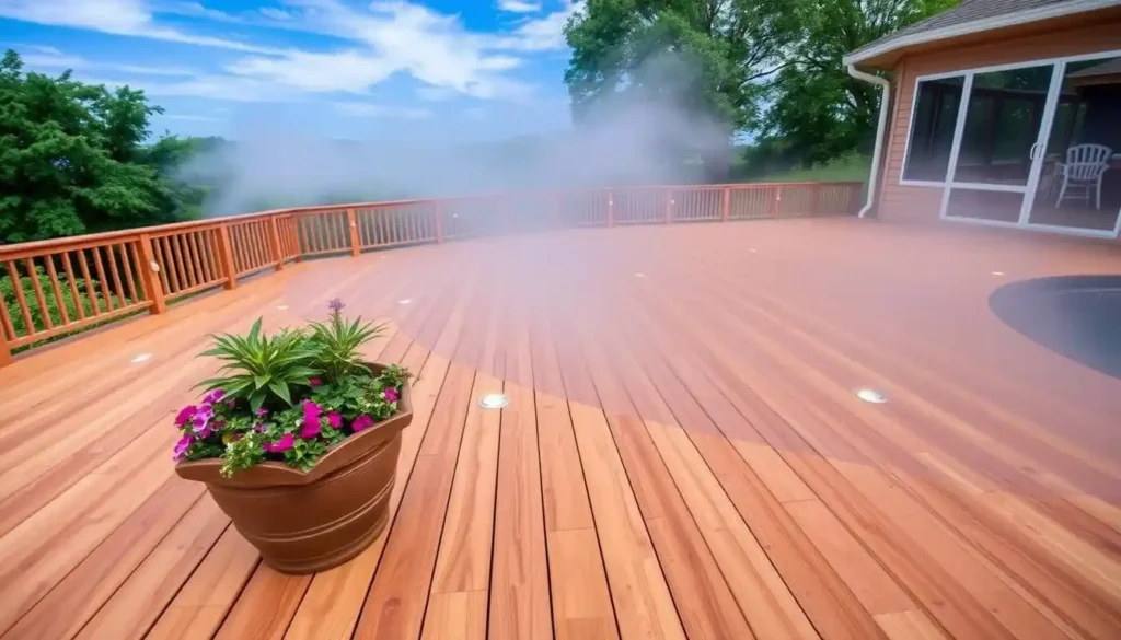 aboveground pool deck