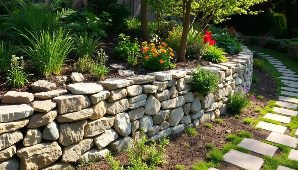 cheap retaining wall ideas