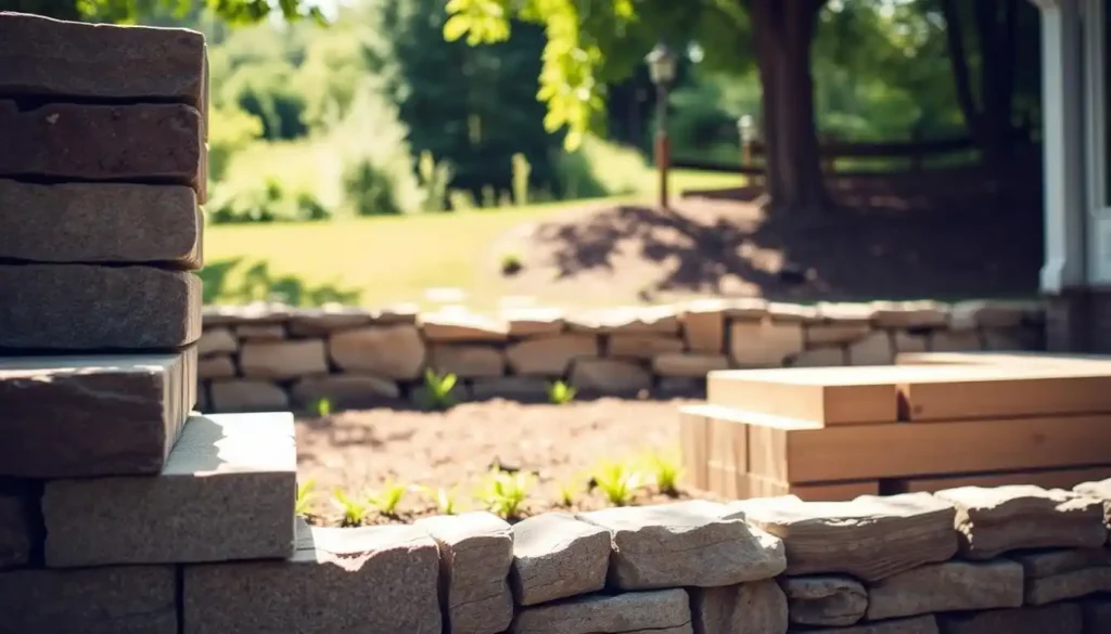 cheap retaining wall ideas