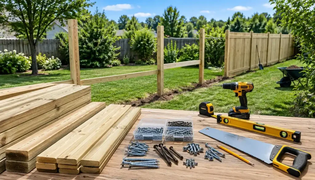 diy privacy fence
